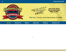 Tablet Screenshot of goodfellasseafoodhut.com
